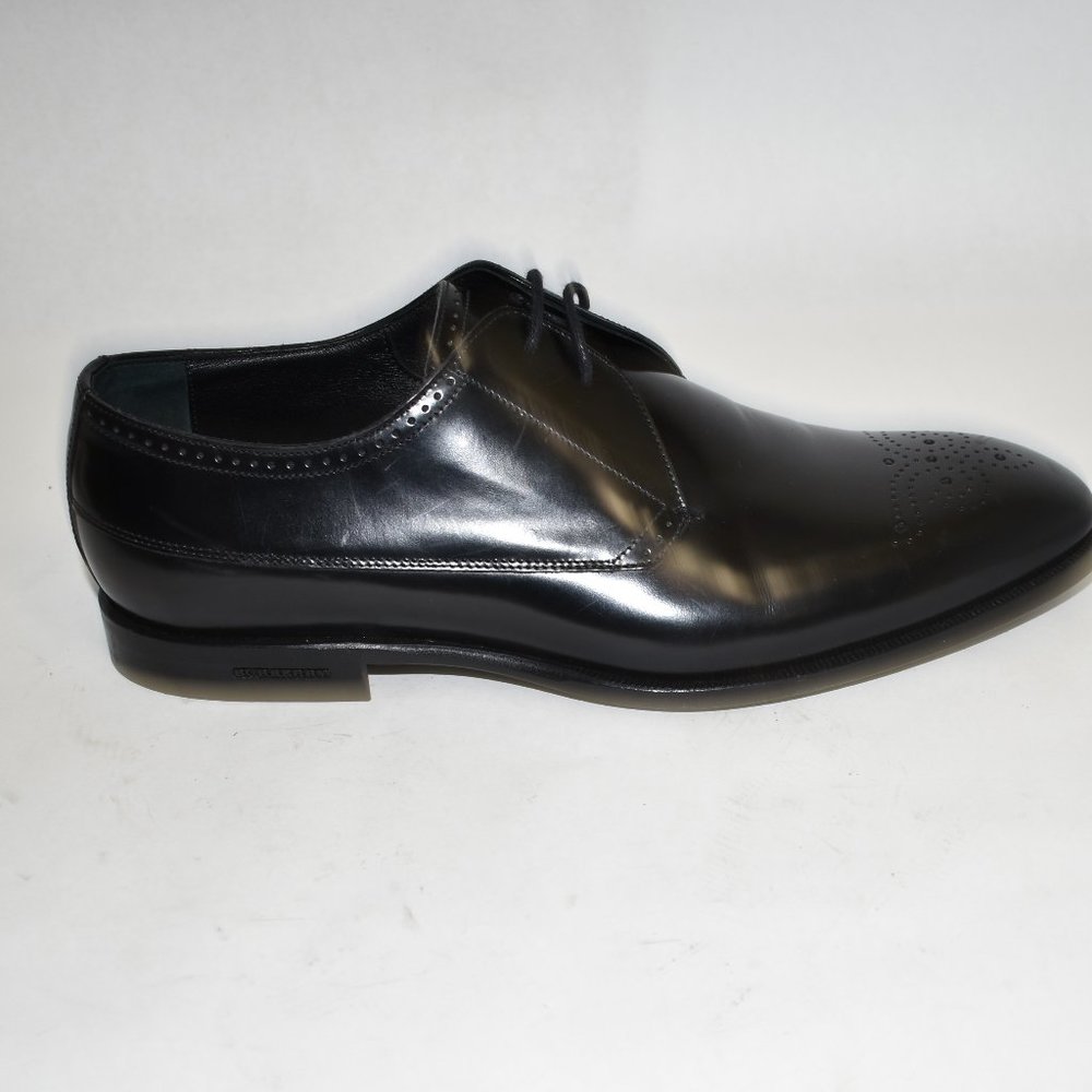 Burberry Cranbrook Derby Black Leather Size 8 - Picture 3 of 9